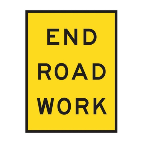 End Roadwork-Boxed Edge Sign-900x1200mm T2-17