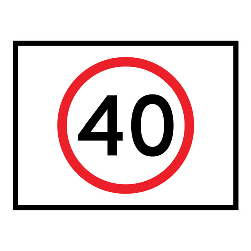 Speed Limit - Boxed Edge Sign - 1200 x 900mm Speed Limit - Boxed Edge Sign - 1200 x 900mm