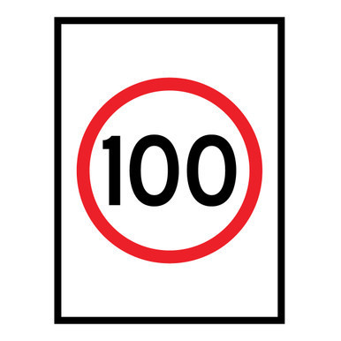 Speed Limit - Boxed Edge Sign - 900 x 1200mm T9-9Q