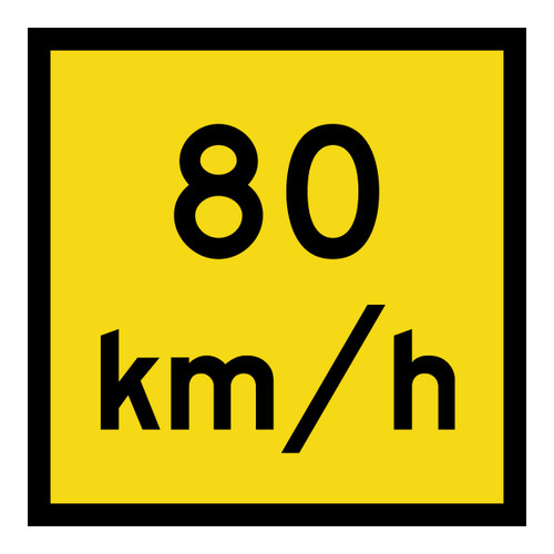 Advisory Speed - Multi Message Sign - SA - 600 x 600mm Advisory Speed - Multi Message Sign - SA - 600 x 600mm