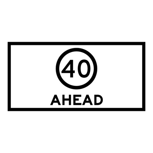 Speed Limit Ahead - Multi Message Sign - NSW - 1200 x 600mm 