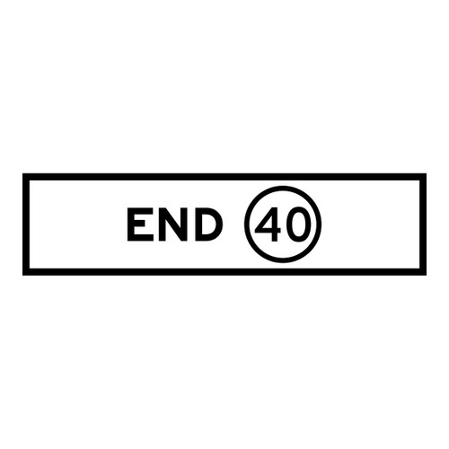 End Speed Limit - Multi Message Sign - NSW - 1200 x 300mm - km/h 61917