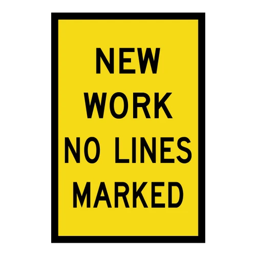 New Work No Lines Marked - Multi Message Sign - NSW - 600 x 900mm TM3-11_D