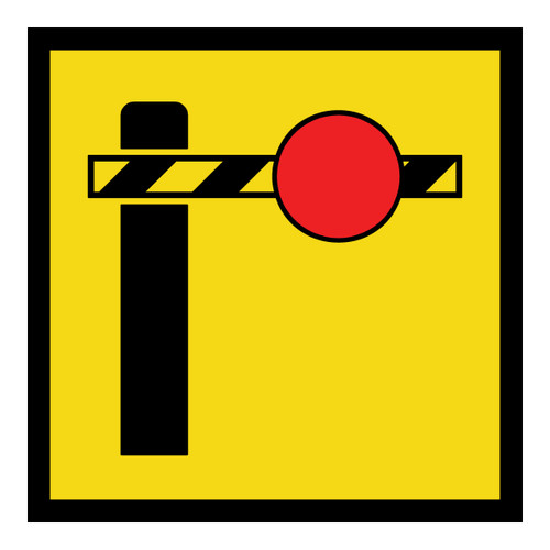 Boom Barrier Sign - Multi Message Sign - SA - 600 x 600mm Boom Barrier Sign - Multi Message Sign - SA - 600 x 600mm