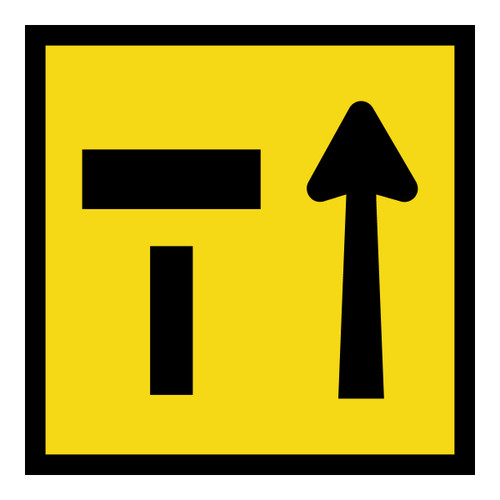Left Lane of Two Lanes Closed - Multi Message Sign - SA - 600 x 600mm 62442