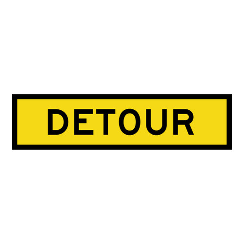 Detour - Multi Message Sign - SA - 1200 x 300mm 62465