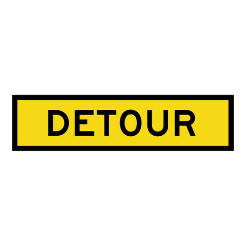Detour - Multi Message Sign - SA - 1200 x 300mm Detour - Multi Message Sign - SA - 1200 x 300mm