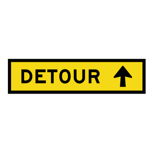 Detour Straight - Multi Message Sign - NSW - 1200 x 300mm Detour Straight - Multi Message Sign - NSW - 1200 x 300mm