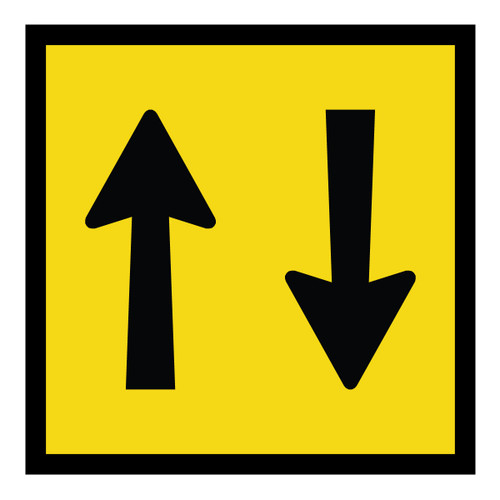 Two Lanes - Multi Message Sign - NSW - 600 x 600mm Two Lanes - Multi Message Sign - NSW - 600 x 600mm