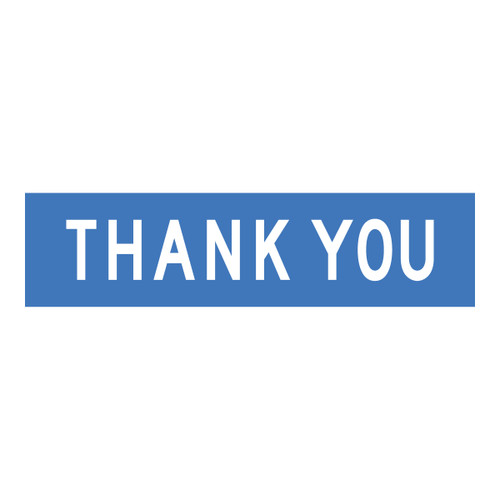 Thank You - Multi Message Sign - WA - 1200 x 300mm 