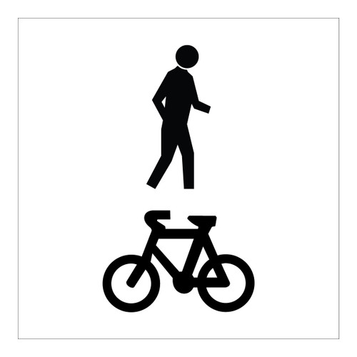Shared Path - Multi Message Sign - WA - 600 x 600mm 