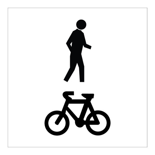 Shared Path - Multi Message Sign - WA - 600 x 600mm MMS-REG-7
