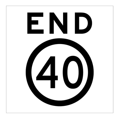 End Speed Limit - Multi Message Sign - WA - 600 x 600mm End Speed Limit - Multi Message Sign - WA - 600 x 600mm
