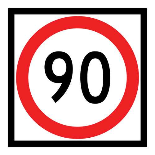 Speed Limit - Multi Message Sign - SA - 600 x 600mm - km/h RM4-1A