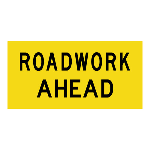 Roadwork Ahead - Multi Message Sign - WA - 1200 x 600mm 62234