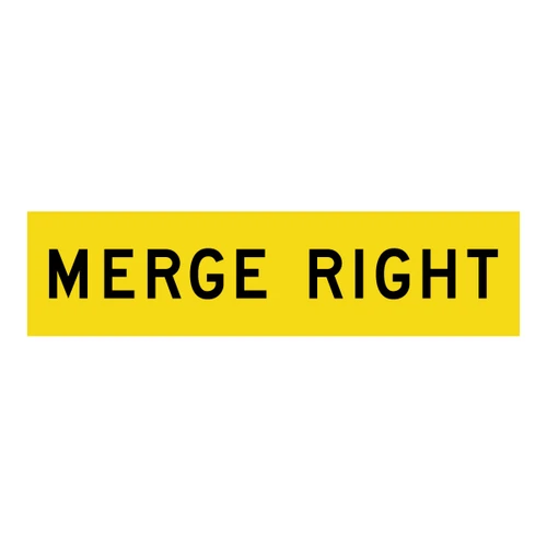 Merge Right - Multi Message Sign - WA - 1200 x 300mm 62285