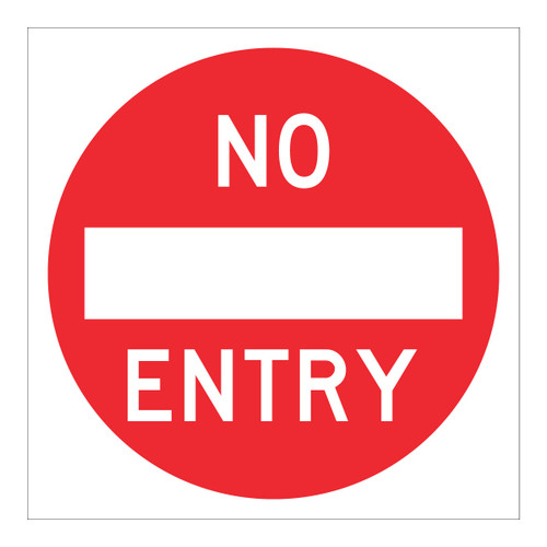 No Entry - Multi Message Sign - WA - 600 x 600mm 62316