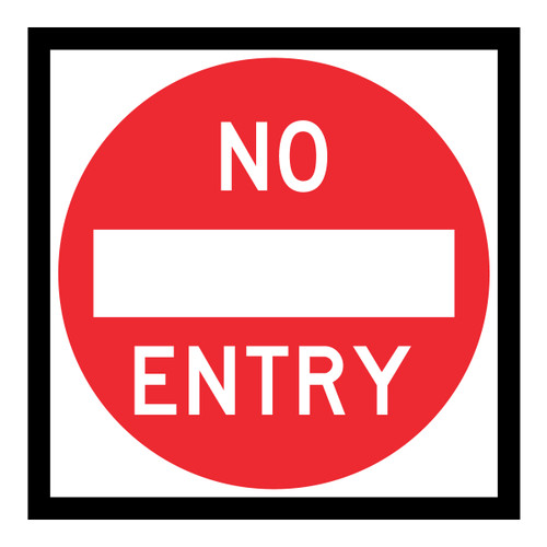 No Entry - Corflute - Multi Message Sign - QLD - 600 x 600mm No Entry - Corflute - Multi Message Sign - QLD - 600 x 600mm