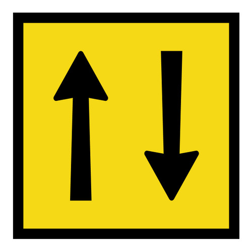 Two Way Traffic - Corflute - Multi Message Sign - QLD - 600 x 600mm 