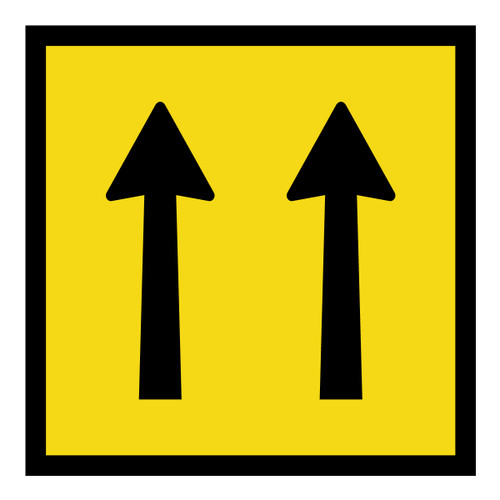 Two Lanes Ahead - Corflute - Multi Message Sign - QLD - 600 x 600mm Two Lanes Ahead - Corflute - Multi Message Sign - QLD - 600 x 600mm