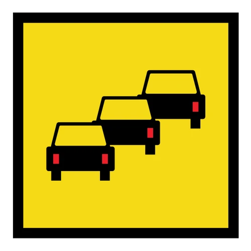 Queued Traffic Ahead - Multi Message Sign - QLD - 600 x 600mm - 62152