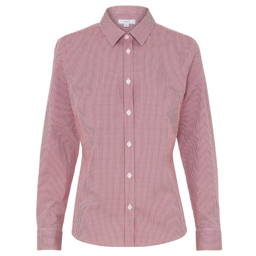 NNT Womens Avignon Gingham Check Stretch Long Sleeve Slim Shirt NNT Womens Avignon Gingham Check Stretch Long Sleeve Slim Shirt