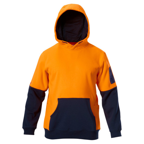 Hard Yakka Hi-Vis Two Tone Fleece Hoodie 