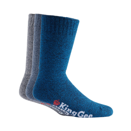 King Gee Mens Bamboo 3-Pack Work Socks King Gee Mens Bamboo 3-Pack Work Socks