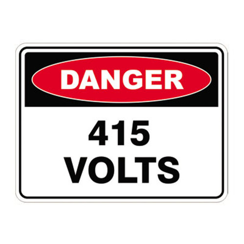Danger Sign - 415 Volts Danger Sign - 415 Volts