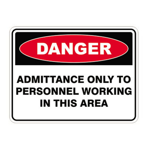 Danger Sign - Admittance Only To Personnel Danger Sign - Admittance Only To Personnel