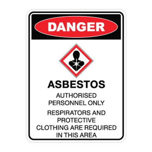 Danger Sign - Asbestos Authorised Personnel Only Danger Sign - Asbestos Authorised Personnel Only