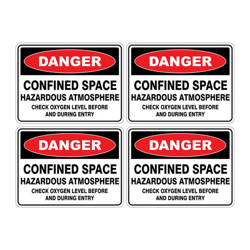 Danger Sign - Confined Space Hazardous Atmosphere SSD-1120
