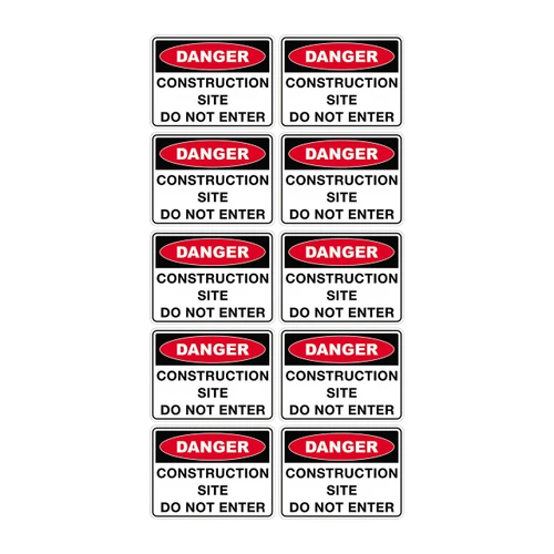 Danger Sign - Contruction Site Do Not Enter 70140