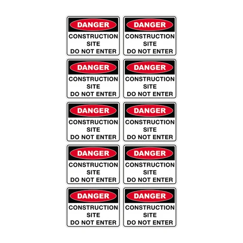 Danger Sign - Contruction Site Do Not Enter SSD-1125
