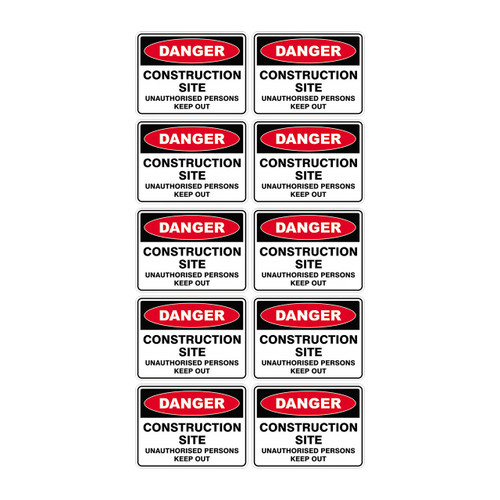 Danger Sign - Construction Site Keep Out SSD-1130