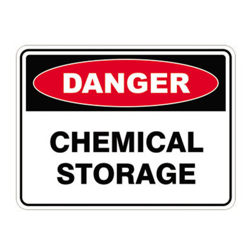 Danger Sign - Chemical Storage Danger Sign - Chemical Storage