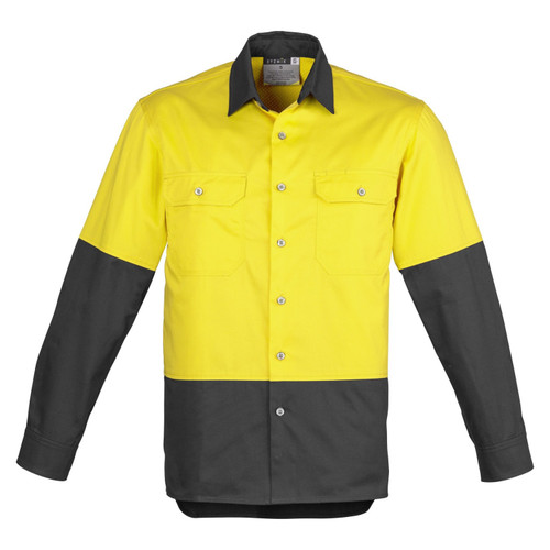 Syzmik Hi Vis Industrial Long Sleeve Shirt Syzmik Hi Vis Industrial Long Sleeve Shirt