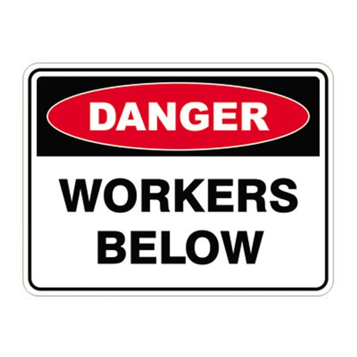 Danger Sign - Workers Below