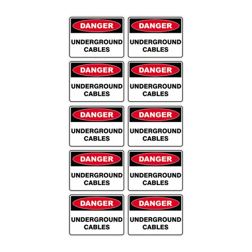 Danger Sign - Underground Cables 70940