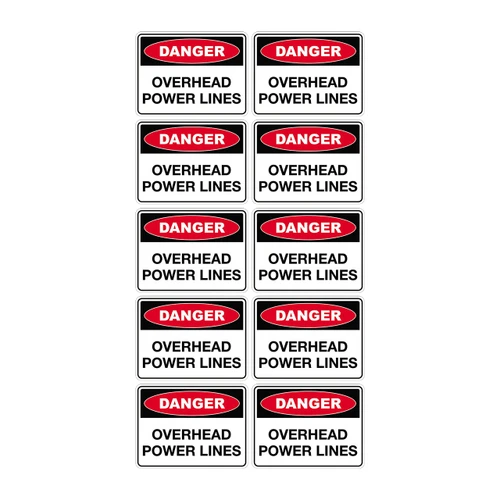 Danger Sign - Overhead Power Lines 70800