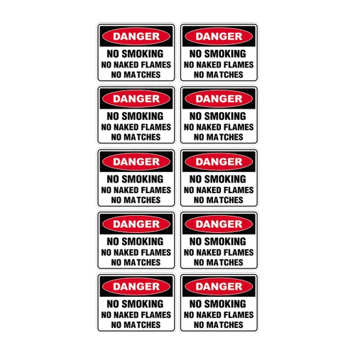 Danger Sign - No Smoking No Naked Flames 70780
