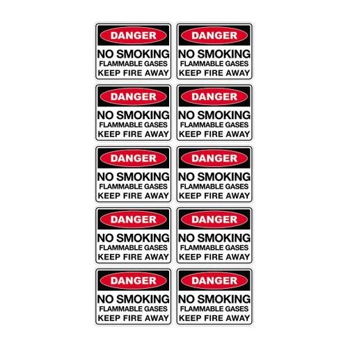 Danger Sign - No Smoking Flammable Gases 70740