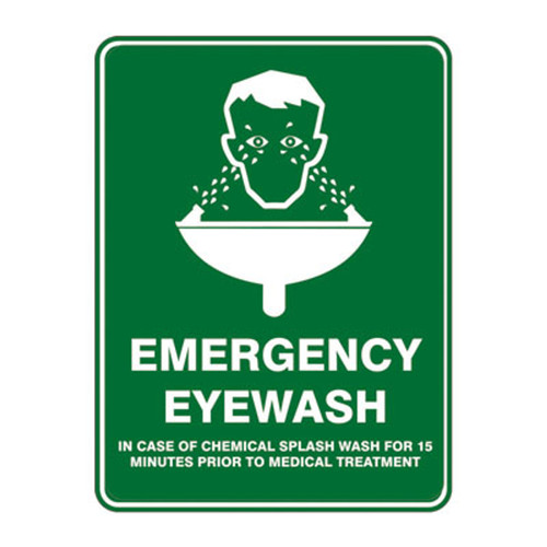 Emergency Sign - Emergency Eyewash (Symbol) Emergency Sign - Emergency Eyewash (Symbol)