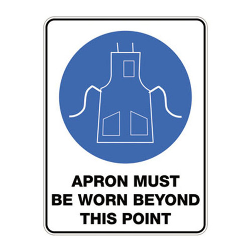 Mandatory Sign - Apron Must Be Worn 