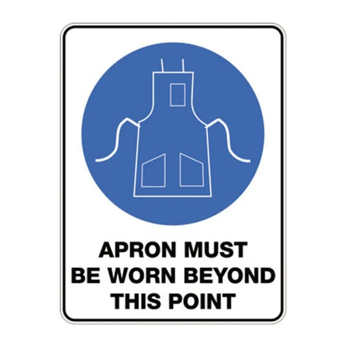 Mandatory Sign - Apron Must Be Worn