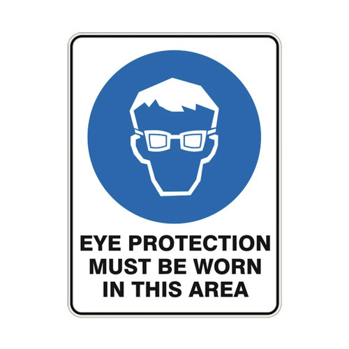Mandatory Sign - Eye Protection Must Be Worn Mandatory Sign - Eye Protection Must Be Worn