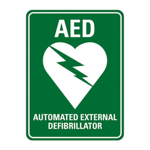 Emergency Sign - AED (With Symbol) Emergency Sign - AED (With Symbol)