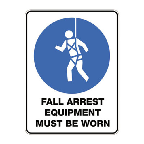 Mandatory Sign - Fall Arrest Equipment Required 