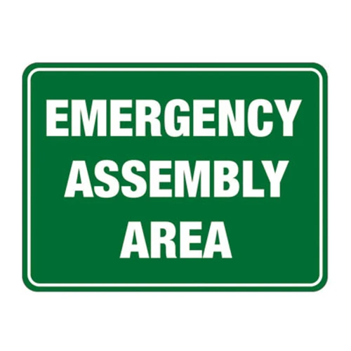 Emergency Sign - Emergency Assembly Area SSE-1010