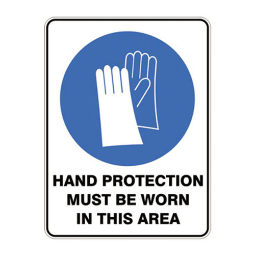 Mandatory Sign - Hand Protection Required In Area 